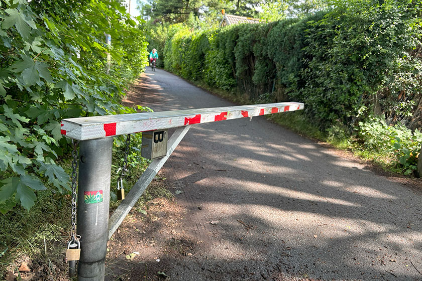 Schranke Olgaweg/Strandweg