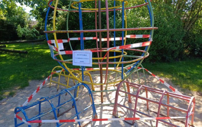 Spielplatz gesperrt