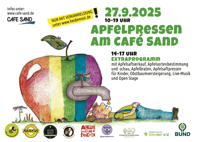 Apfelpressen am Café Sand